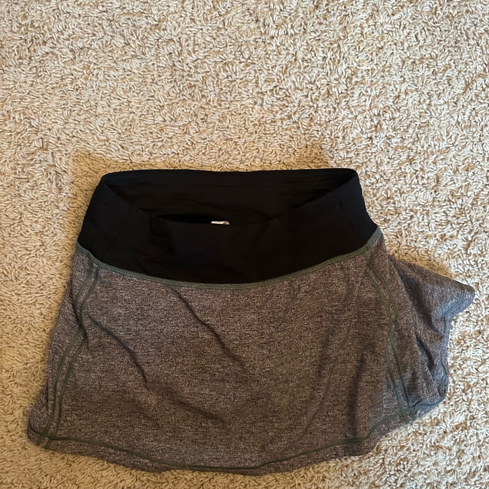 Gray and Black lululemon Athletic Skirt